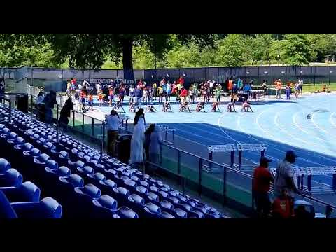 Novas 11-12 girls 100m finals at Icahn Stadium