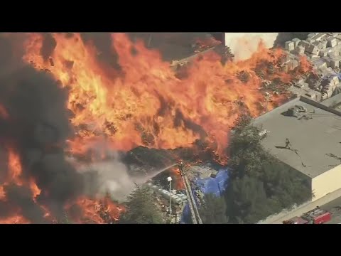 SOCAL WAREHOUSE FIRE: Crews work to contain blaze in Carson
