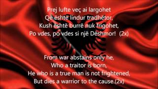 Himni i Flamurit-Albanian National Anthem English lyrics