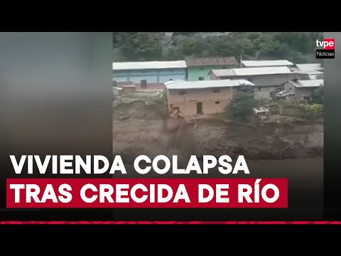 Huánuco: vivienda colapsa debido a crecida del río Marañón