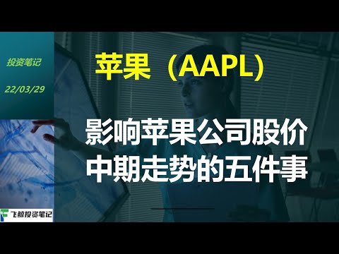 影响苹果（AAPL）股票中期走势的五件事：《CODA》获奥斯卡最佳影片，硬件订阅服务的传闻，苹果削减订单的传闻，俄罗斯乌克兰战争，供应链限制--投资笔记220329