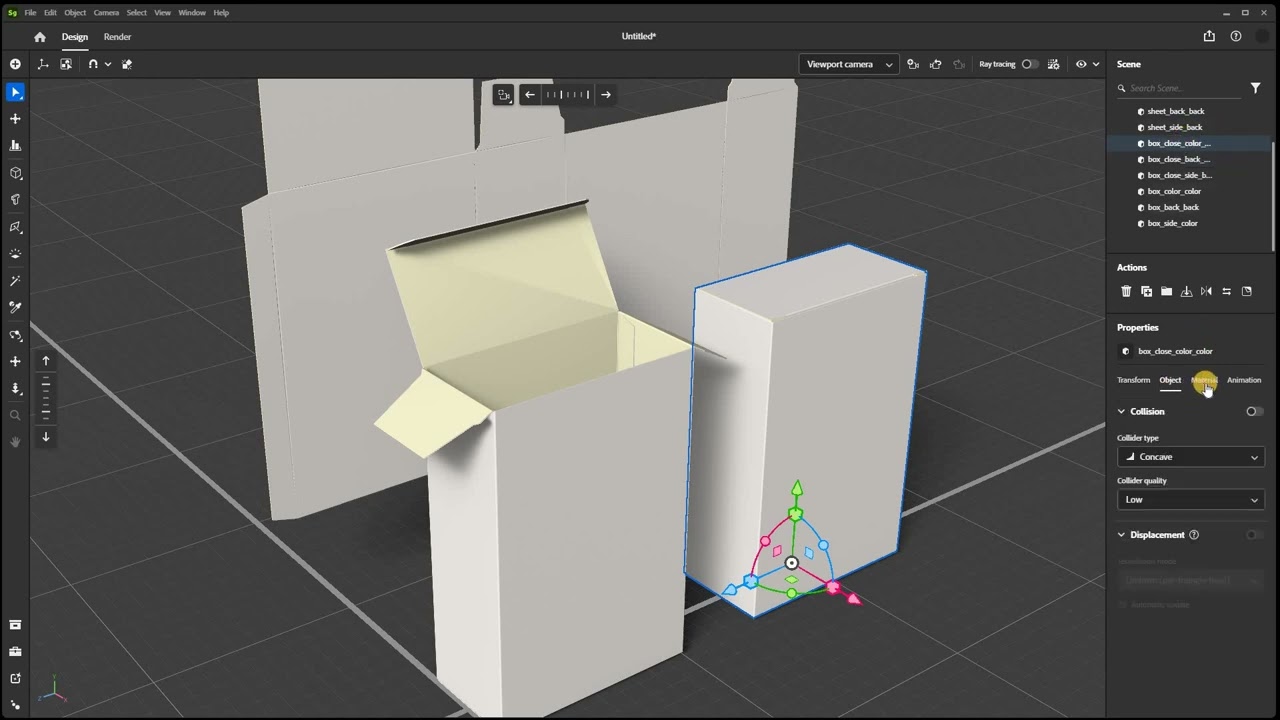 Cardboard box 3D Model