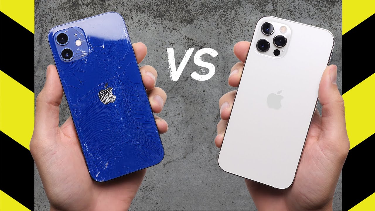iPhone 12 vs. iPhone 12 Pro Drop Test!