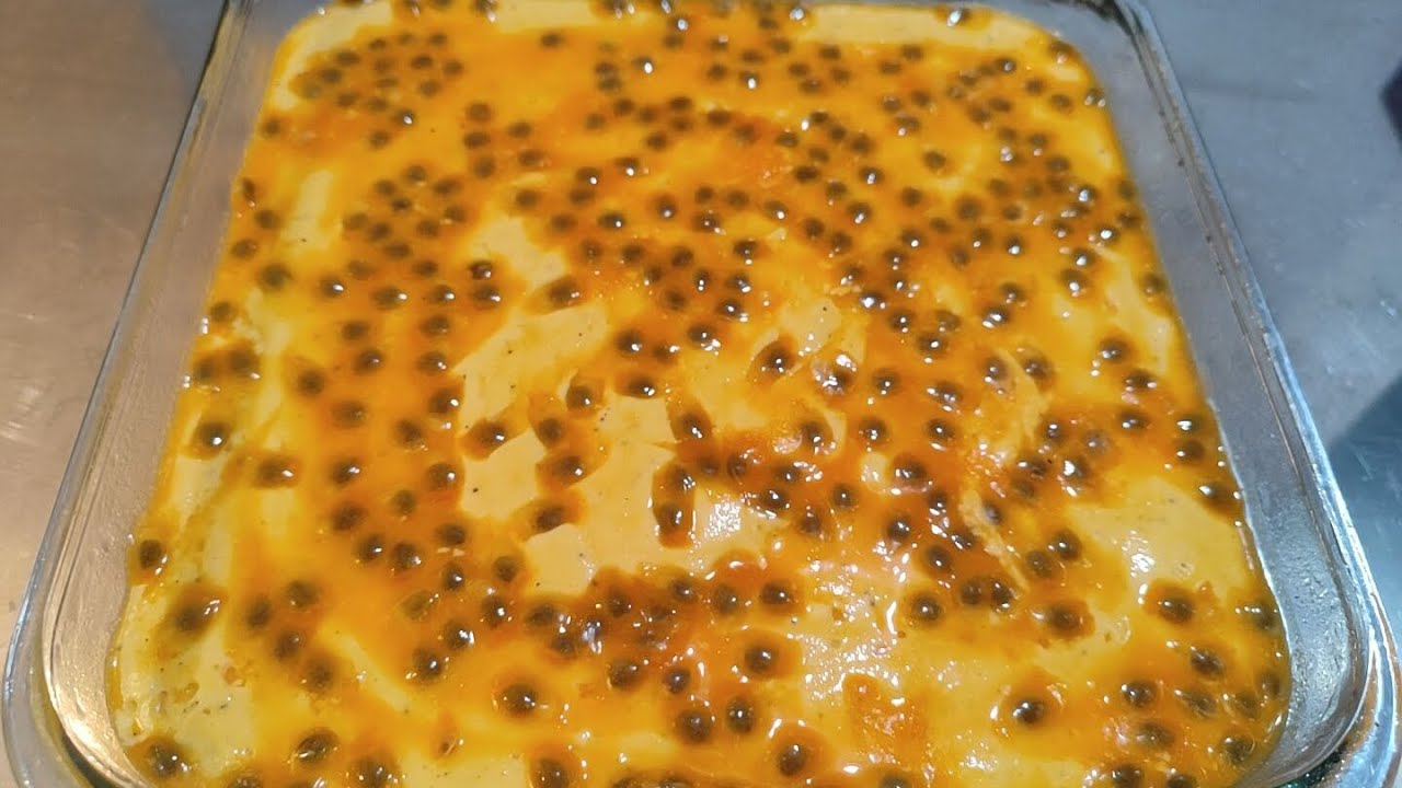 A MELHOR MOUSSE DE MARACUJÁ QUE EU JÁ COMI