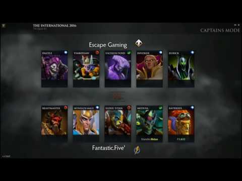 Fantastic Five Vs Escape Gaming Best of 3 - TI 6 Dota 2 Playoff
