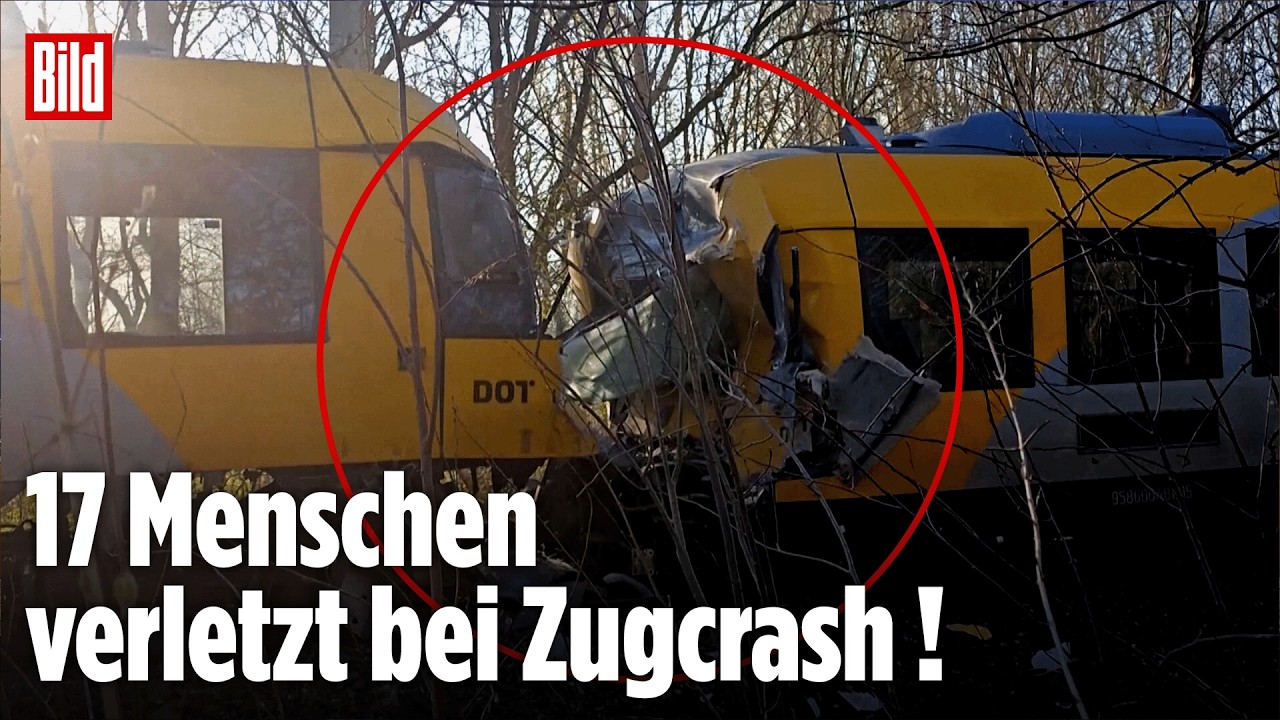 KOPENHAGEN: Frontalzusammenstoß zweier Regionalzüge fordert 17 Verletzte