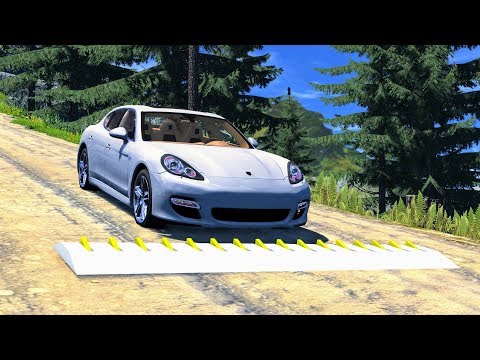 Spike Strip High Speed Crashes #30 – BeamNG Drive