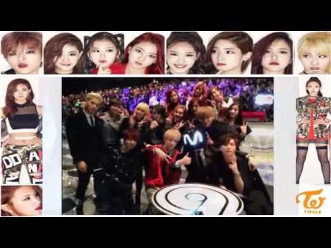 [ TWICE ] Mark who called Twice to take pic together ( MAMA 2015 )