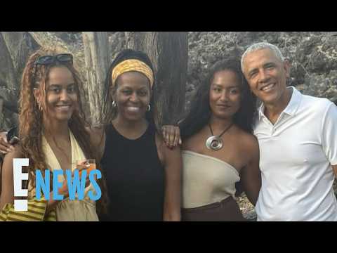Sasha Obama Makes Rare Appearance With Parents Barack & Michelle Obama