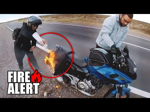 SIMPLE MISTAKE CAUSED HUGE FIRE - UNUSUAL, SCARY, EPIC  & ANGRY MOTO MOMENTS  Ep.118