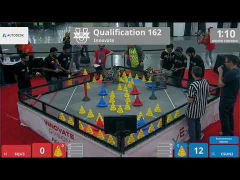2018 VEXU Innovate Q162 - SQU3 vs CSUN2 - 10 to 27