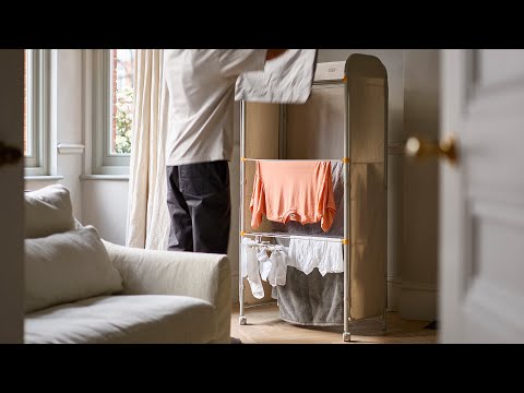 Joseph Joseph Eclipse™ 3-tier Ecru Clothes Airer with Screen | 50055