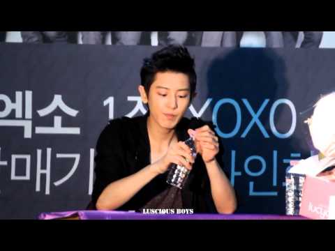 130616 EXO Chanyeol  Incheon fansign 엑소 인천팬싸 찬열이의 애교아닌애교~