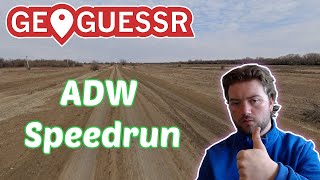 Geoguessr Speedrun in 5:34 (ADW)
