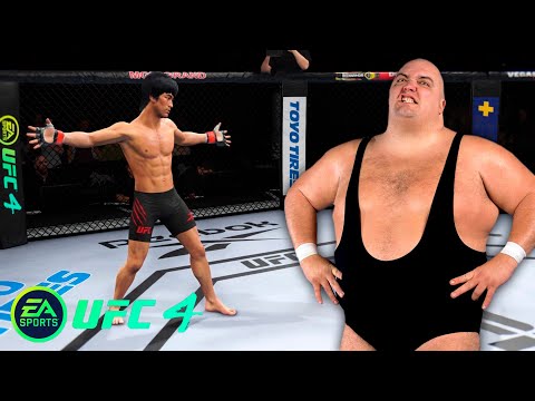 UFC4 Bruce Lee vs King Kong Bundy WWE EA Sports UFC 4 PS5