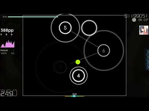 [7.36 ⭐] Determinate (Nightcore & Cut Ver.) [Kumocha's Expert] +NC 98.15% 425pp