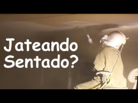 Como jatear lençol inferior de teto de tanque