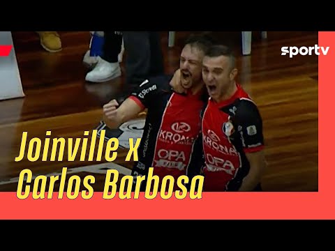 JOINVILLE 3 X 2 CARLOS BARBOSA | GOLS | LIGA NACIONAL DE FUTSAL | sportv