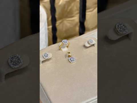 ✨ 21K Gold Pendant Set ✨💎 Diamond-style sparkle 🌟 Elegant, luxurious & timeless beauty.