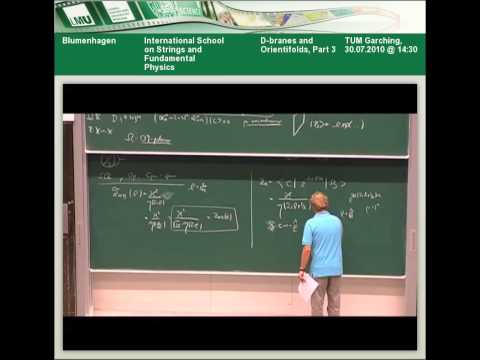 Blumenhagen - D-branes and Orientifolds, Part 3