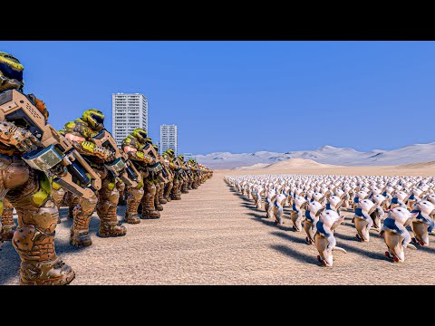 1000 DOOM GUY vs 1000 SUPER KITTENS - Ultimate Epic Battle Simulator UEBS
