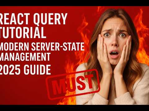 React Query Tutorial ⚡ Fetch & Cache Data Efficiently | Modern Server-State Management 2025 Guide