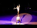 Circus Girl And Guy Acrobats Bravo