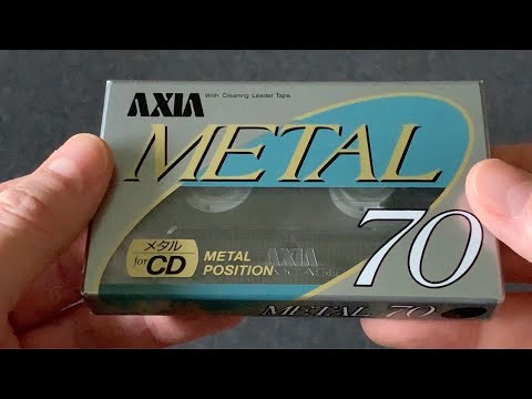 Unwrapping AXIA Metal (Type IV) 70  - (1991 Fuji-Axia, Japan) - Slim Cassette