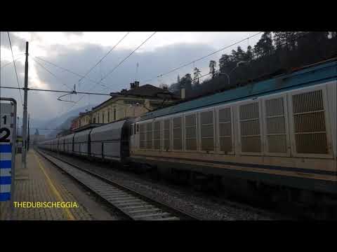 IL TRENO MERCI DEL CEMENTO IN TRANSITO A BORGO S. DALMAZZO. (CN) GIOV. 18 - 2 - 2021.