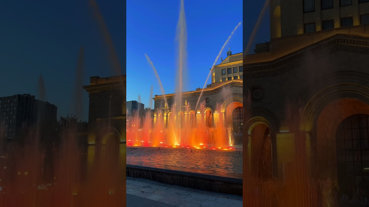 Musical Fountains Show on the Republic Square in Yerevan ⛲️