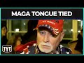 Trump Supporters Tongue Tied