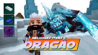 ENCONTREI O DRAGÃO & OS MELHORES ITENS DO HYTALE