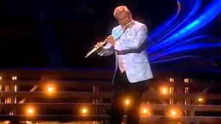 James Galway performs at the Classical Brit Awards 2005