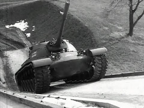 Test Driving a Tank Up a 60 Percent Slope at Aberdeen Proving Ground
