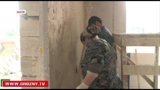 В городе Шали строится комплекс высотных зданий