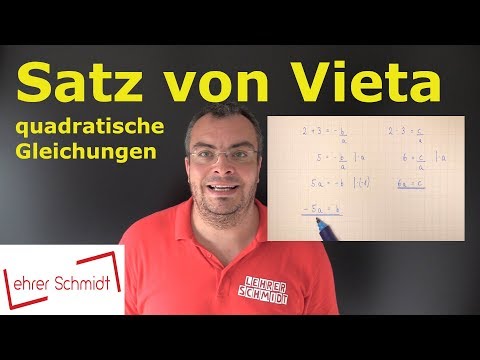 Vieta's theorem - quadratic equations - explained simply | Lehrerschmidt
