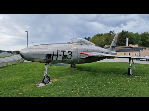 Republic RF-84F Thunderflash in Kjevik - Kristiansand / Norway | Classic Aircraft Review