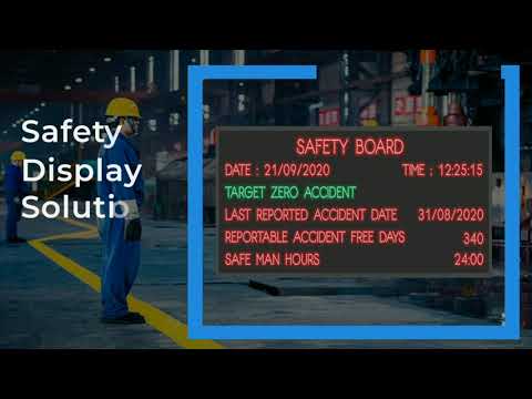 Safety Chart Data Display Board