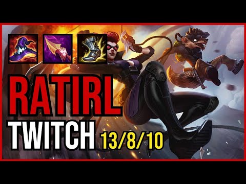 RATIRL - TWITCH vs. EZREAL ADC | NA RANKED | PATCH 11.1 | QUADRAKILL