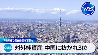 対外純資産 中国に抜かれ3位 7年連続で過去最高を更新も【WBS】