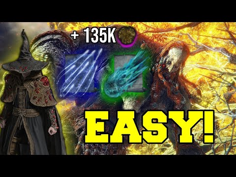 HOW TO EASILY BEAT FIRE GIANT AS A MAGE/ SORCERER | After Patch | Elden Ring