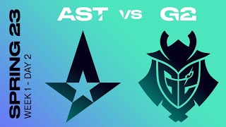 LEC Spring Split 2023 - W1D2 -  AST vs G2