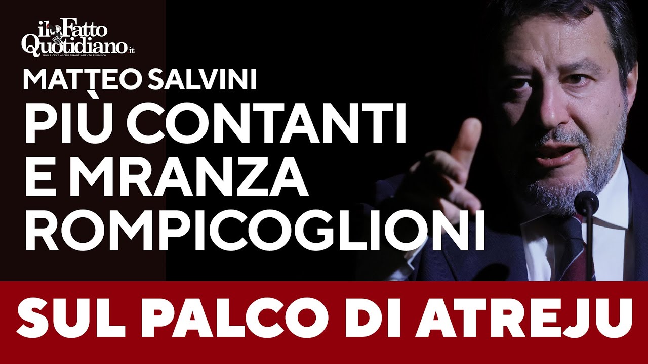 Più contanti, ponte sullo Stretto e "Maranza rompicoglioni". Salvini sul palco di Atreju