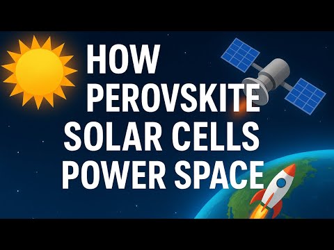 ☀️🚀 How Perovskite Solar Cells Power Space – The Future of Off-World Energy