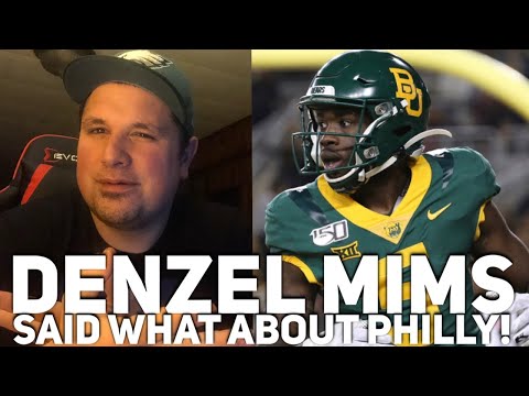 Denzel Mims Said WHAT! ABOUT PHILLY l Is He Even Going To Be Able To Handle Playing Here!
