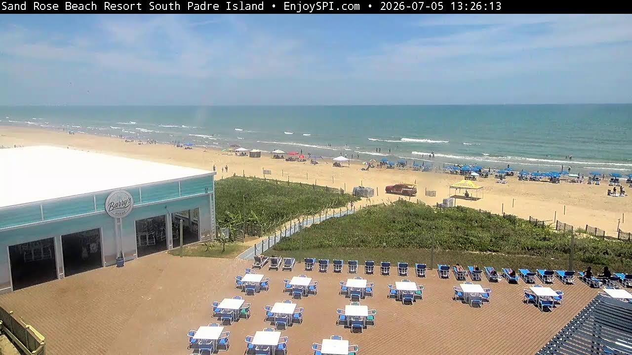 Live webcam view of North Beach at Sand Rose Beach Resort