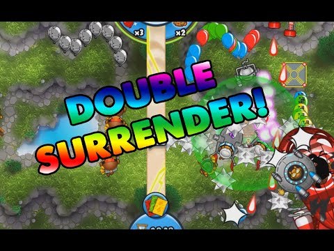DOUBLE SURRENDER! AM I THAT GOOD? Bloons TD Battles