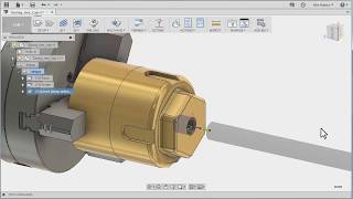 Fusion CAM Live Turning Series 04 - Drilling on Center