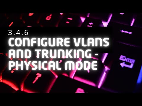 3.4.6 Packet Tracer - Configure VLANs and Trunking - Physical Mode