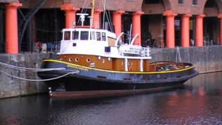Tug Boat 'Brocklebank', Albert Dock, Liverpool, Merseyside, England 1st January 2010